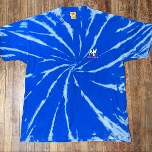 Vintage Big Dogs T-Shirt Reverse Tye Dye Shirt Large 1997 Double Sided Tee GUC